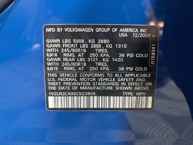 2025 Volkswagen Atlas 2.0T SE