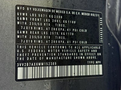 2021 Volkswagen Tiguan 2.0T SEL