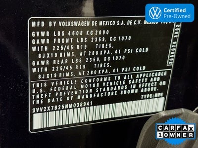 2022 Volkswagen Taos 1.5T SEL