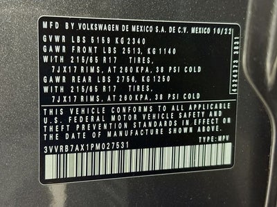 2023 Volkswagen Tiguan 2.0T S