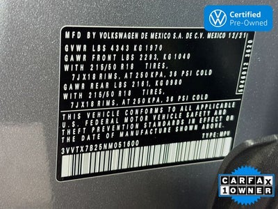 2022 Volkswagen Taos 1.5T SE