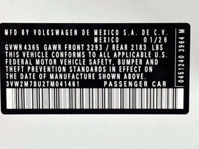2026 Volkswagen Jetta GLI 2.0T Autobahn