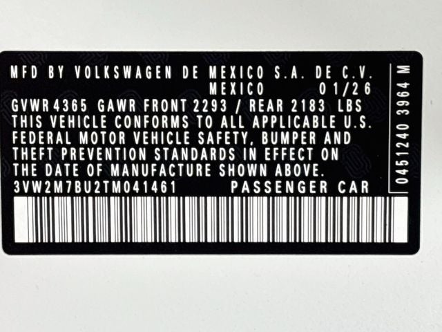 2026 Volkswagen Jetta GLI 2.0T Autobahn