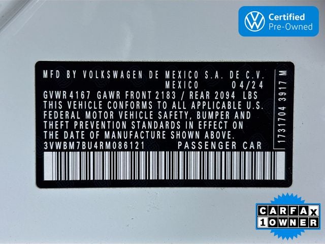 2024 Volkswagen Jetta 1.5T Sport