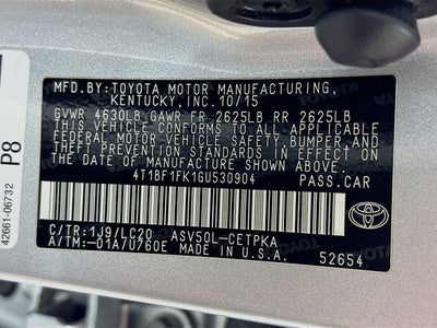 2016 Toyota Camry XSE