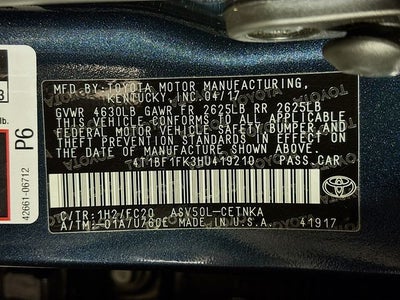 2017 Toyota Camry LE