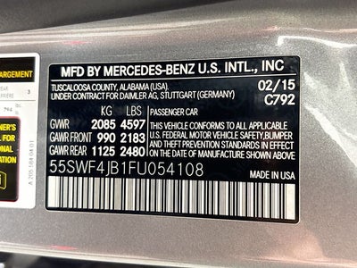2015 Mercedes-Benz C-Class C 300