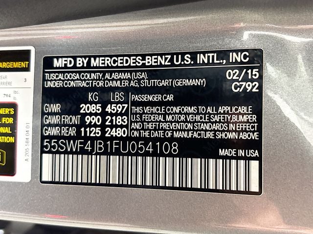 2015 Mercedes-Benz C-Class C 300