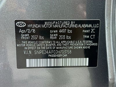 2018 Hyundai Sonata SE
