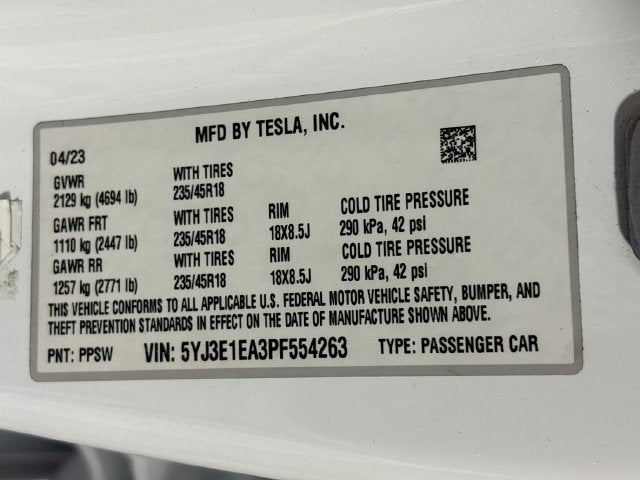 2023 Tesla Model 3 Base