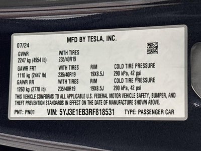 2024 Tesla Model 3 Long Range