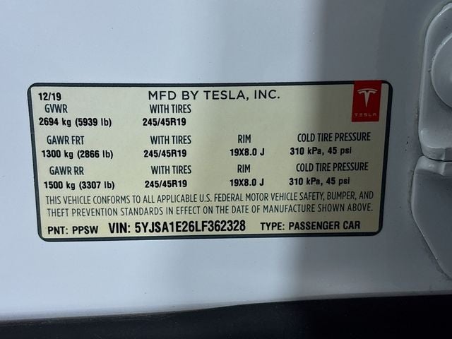 2020 Tesla Model S Long Range