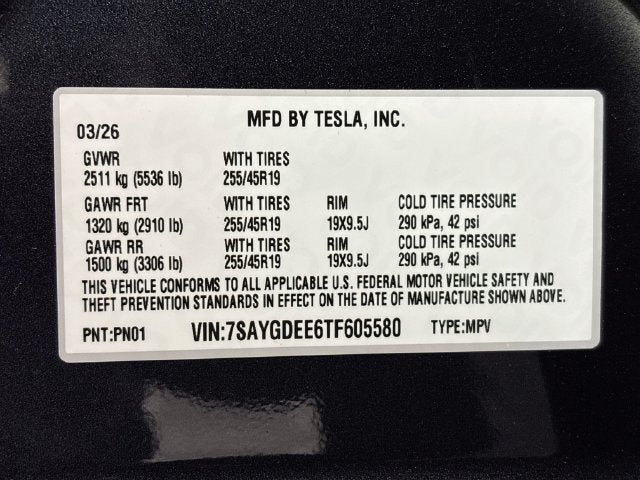 2026 Tesla Model Y Long Range