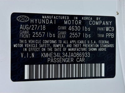 2018 Hyundai Sonata Hybrid Limited