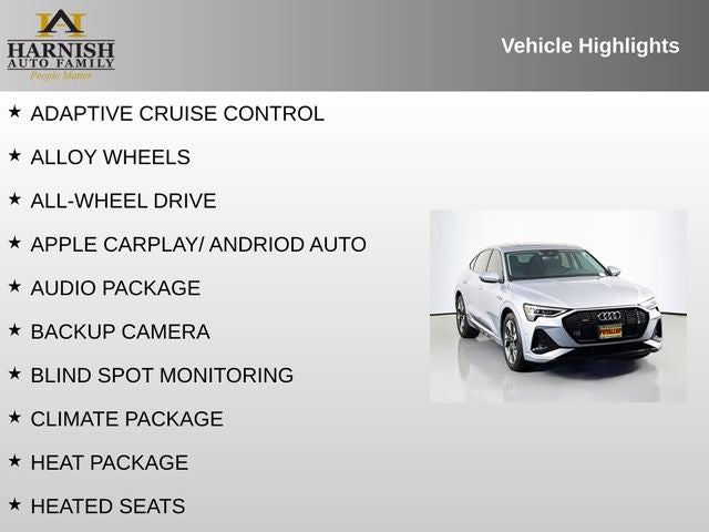 2022 Audi e-tron Sportback S line Premium quattro