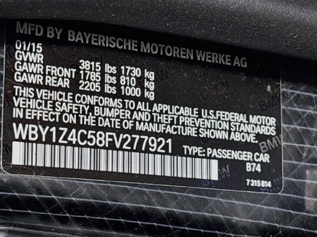 2015 BMW i3 with Range Extender
