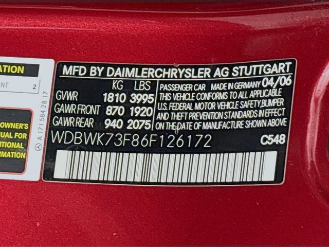 2006 Mercedes-Benz SLK SLK 55 AMG®