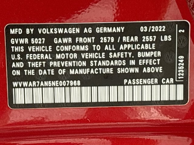 2022 Volkswagen Arteon 2.0T SEL R-Line