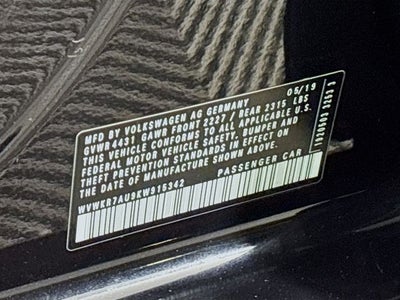 2019 Volkswagen e-Golf SE