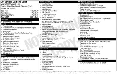 2016 Dodge Dart SXT Sport