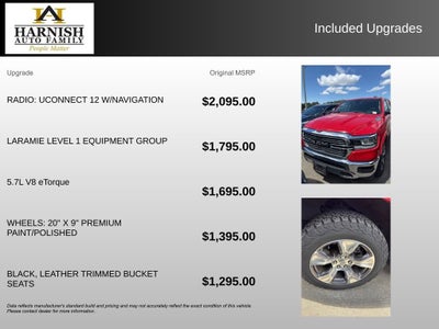 2020 RAM 1500 Laramie Crew Cab 4x4 5'7" Box