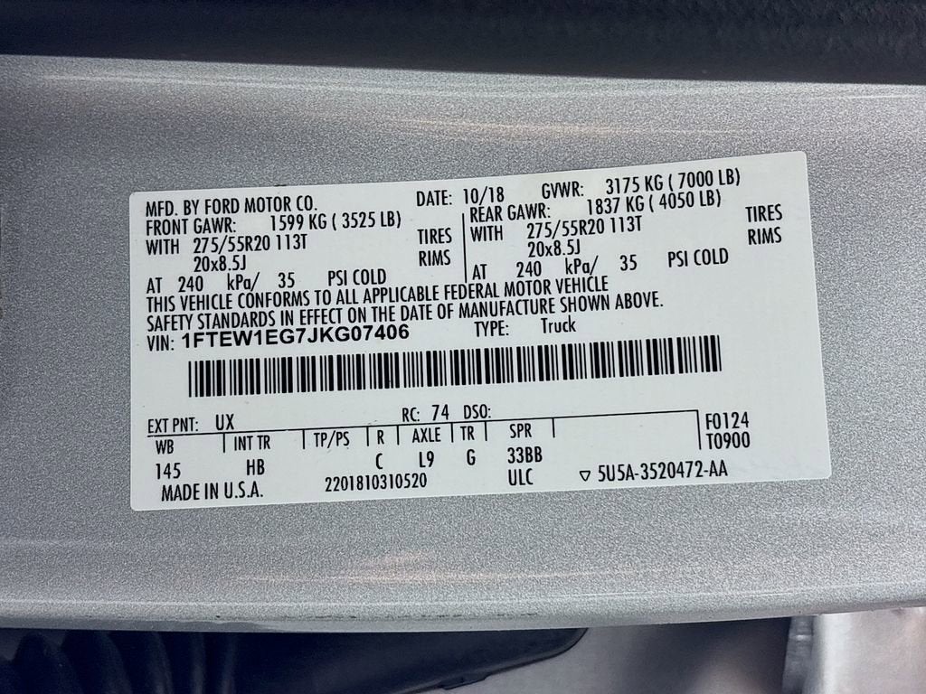 2018 Ford F-150 LARIAT