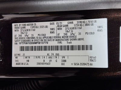 2021 Ford F-150 LARIAT