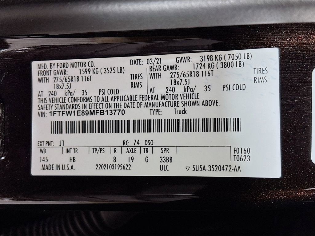 2021 Ford F-150 LARIAT