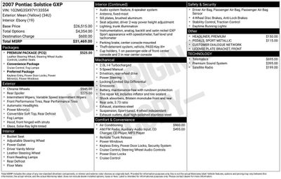 2007 Pontiac Solstice GXP