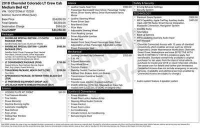 2018 Chevrolet Colorado 4WD LT