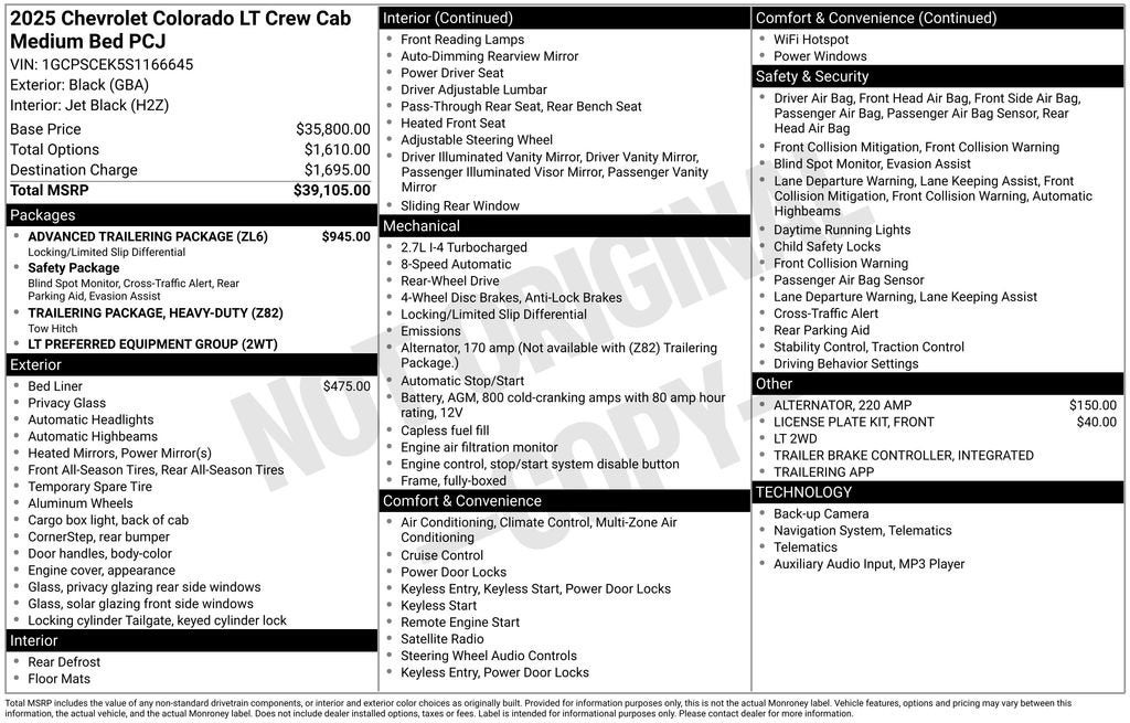 2025 Chevrolet Colorado WT/LT