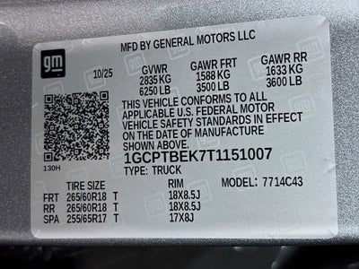 2026 Chevrolet Colorado WT