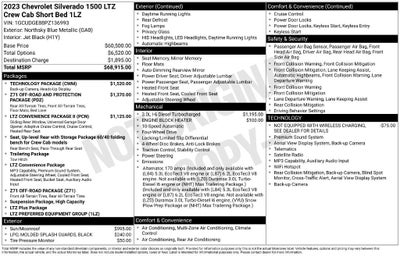 2023 Chevrolet Silverado 1500 LTZ