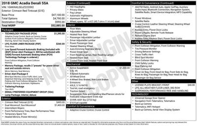 2018 GMC Acadia Denali