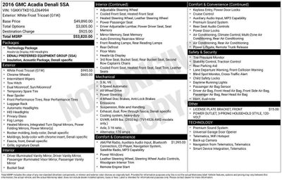 2016 GMC Acadia Denali