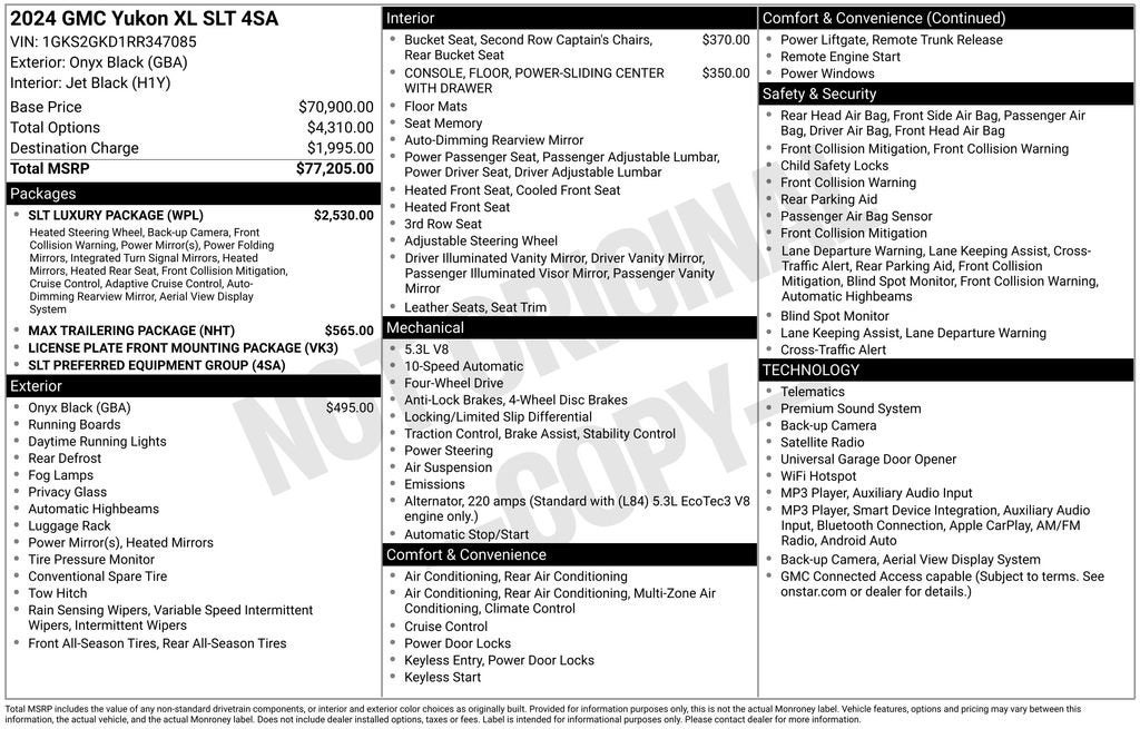2024 GMC Yukon XL SLT