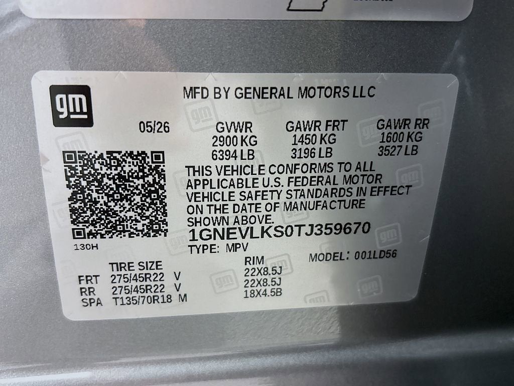 2026 Chevrolet Traverse RS