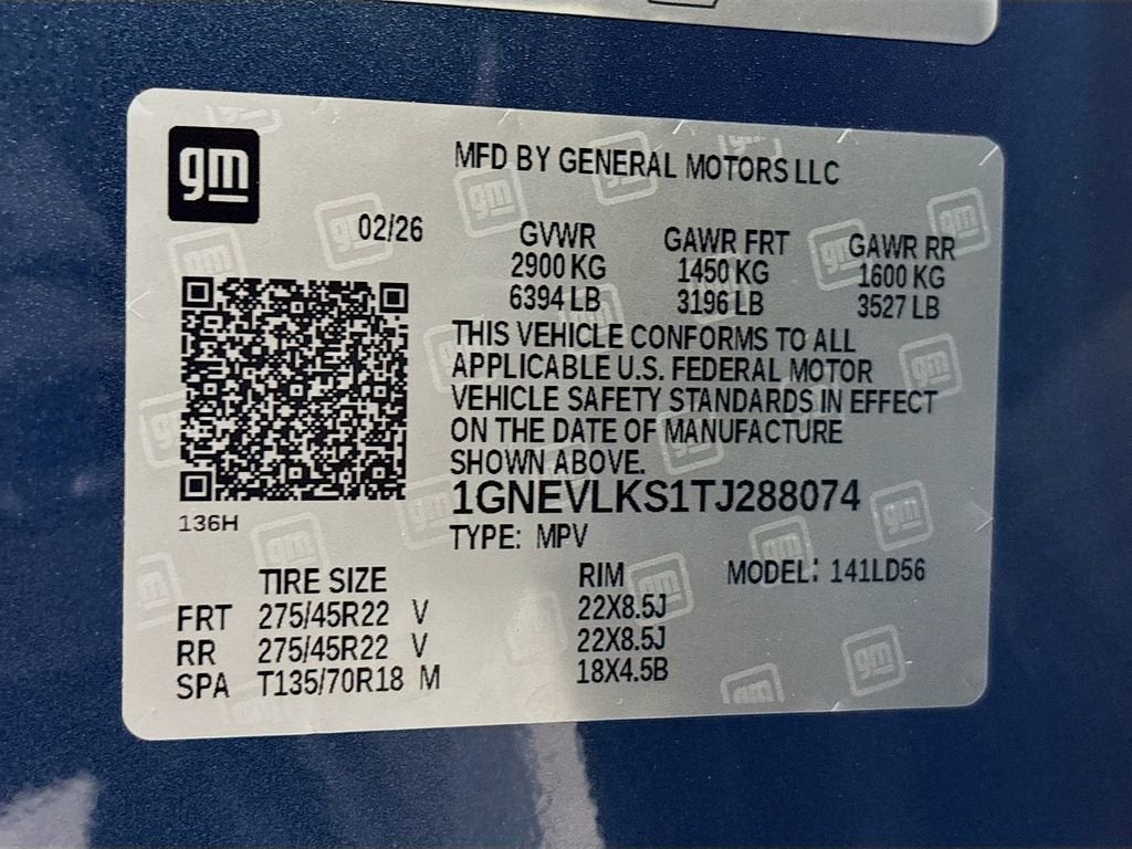 2026 Chevrolet Traverse RS