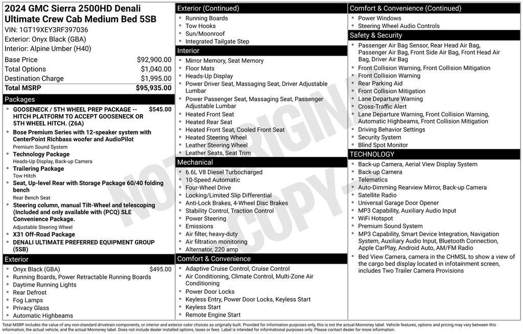 2024 GMC Sierra 2500 HD Denali Ultimate