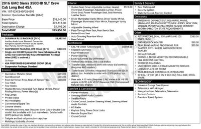 2016 GMC Sierra 3500 HD SLT