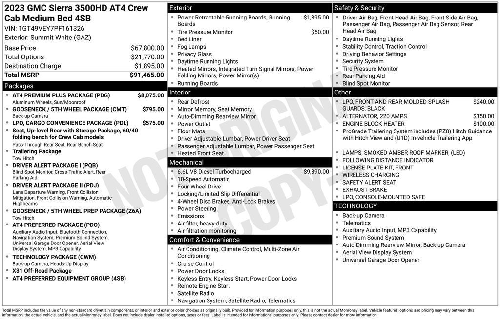 2023 GMC Sierra 3500 HD AT4