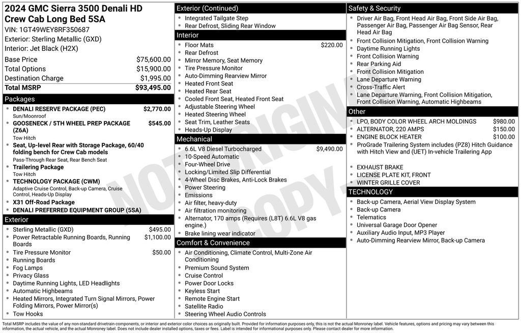 2024 GMC Sierra 3500 HD Denali