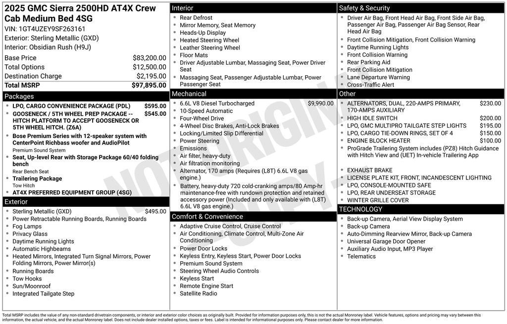 2025 GMC Sierra 2500 HD AT4X