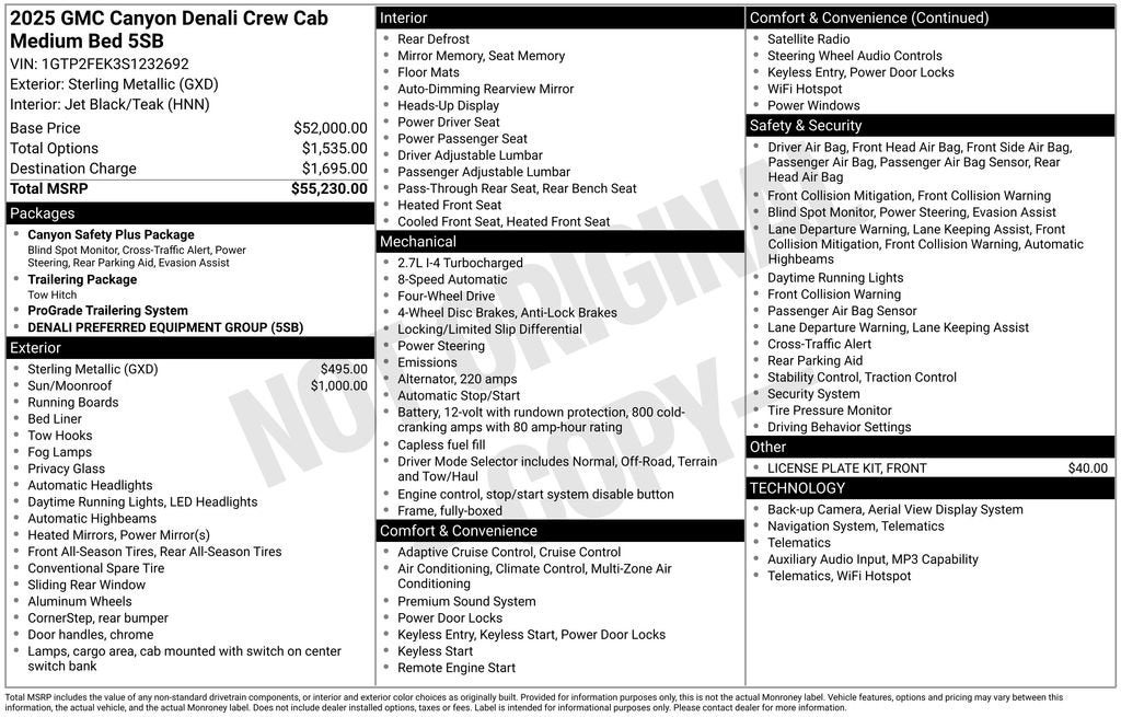 2025 GMC Canyon Denali