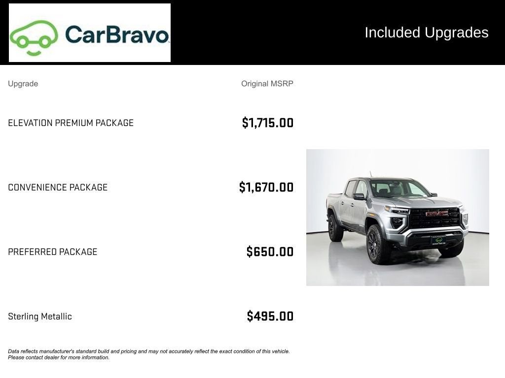 2023 GMC Canyon Elevation