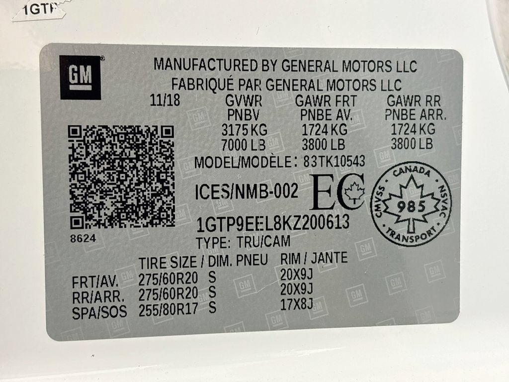 2019 GMC Sierra 1500 AT4