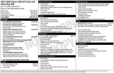 2021 GMC Sierra 1500 AT4