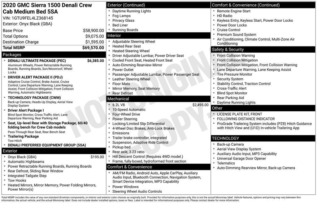 2020 GMC Sierra 1500 Denali