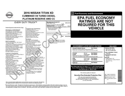 2016 Nissan TITAN XD Platinum Reserve Diesel