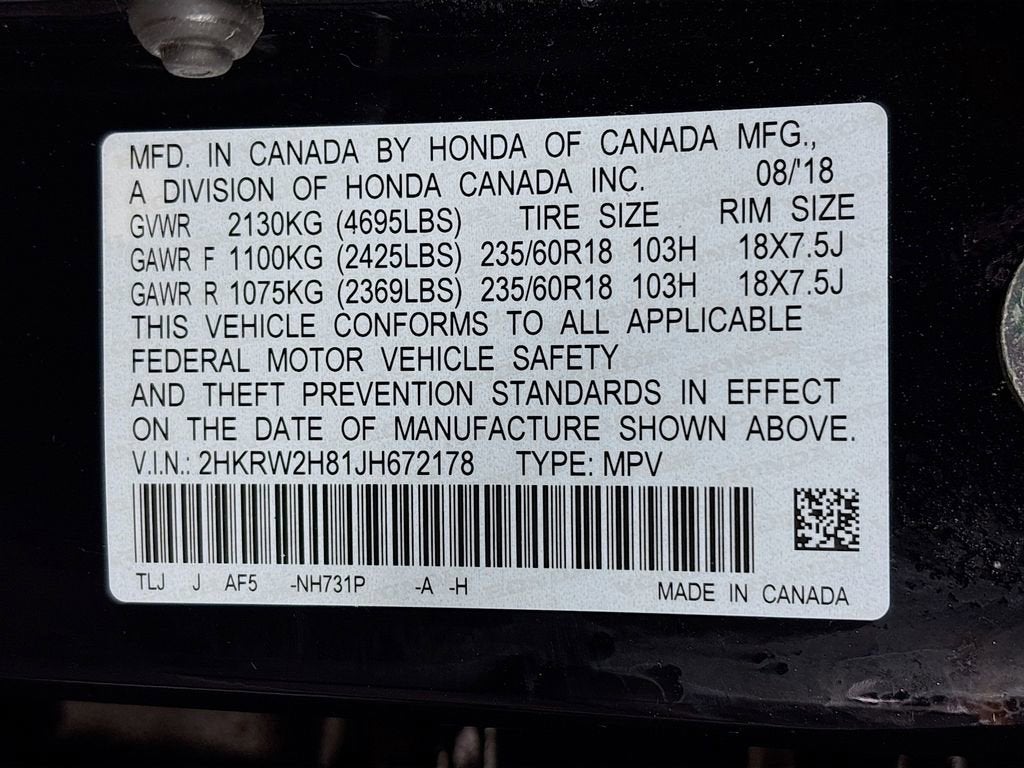 2018 Honda CR-V EX-L